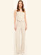 Women's Fabric Trousers Ecru