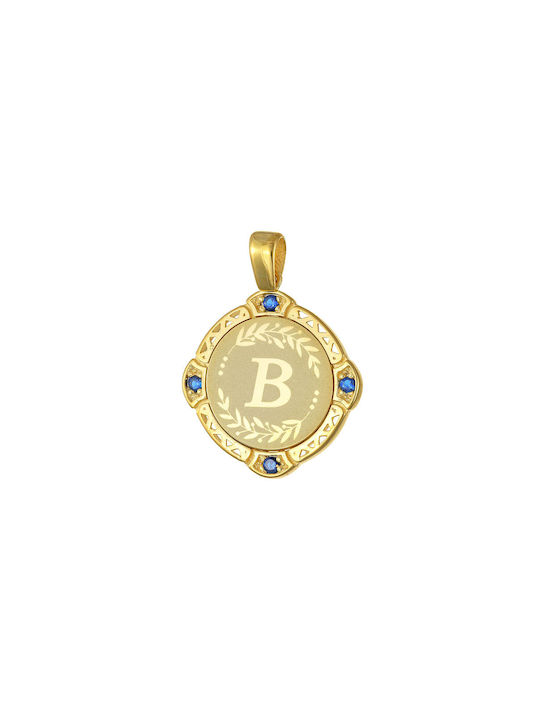 Dio Jewellery Lab Necklace Amulet from Gold Plated Silver