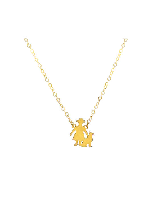 Dio Jewellery Lab Necklace from Gold Plated Silver