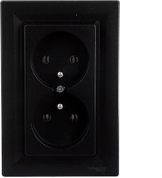 Schneider Electric Asfora Μονή Χωνευτή Πρίζα Ρε...