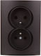 Kanlux Power Socket Black 1pcs
