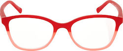 Hawkers Reading Glasses +2.00 in Red color