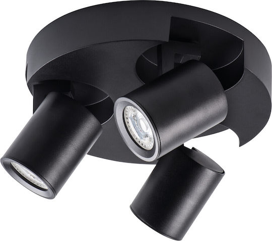 Kanlux Triple Spot with Socket GU10 in Black Color