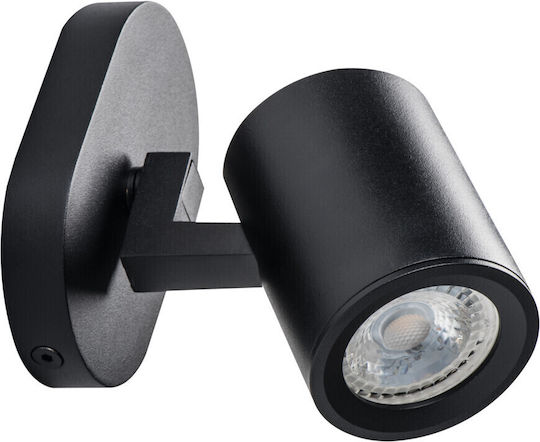 Kanlux Einzel Spot mit Fassung GU10 in Schwarz Farbe