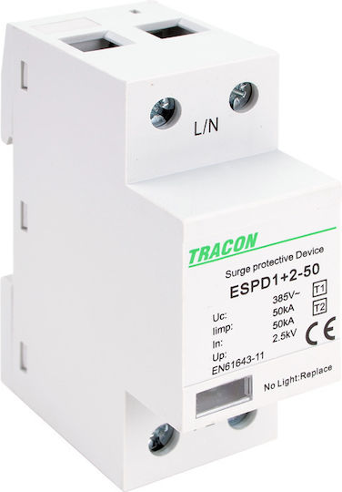 Tracon Electric Αντικεραυνικό Πίνακα Τύπου T1 / T2 Μονοπολικό