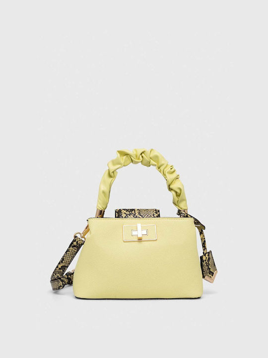 Aldo Snakie Women's Bag Hand Yellow