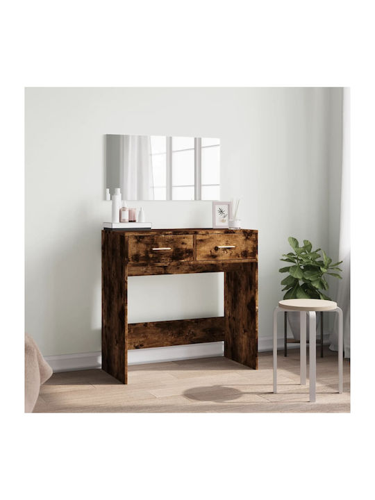 Floor-standing Bedroom Makeup Table Wooden Smok...