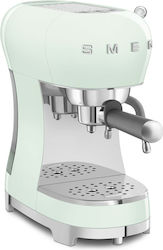 Smeg ECF02PGEU Μηχανή Espresso 1350W Πίεσης 15bar Pastel Green