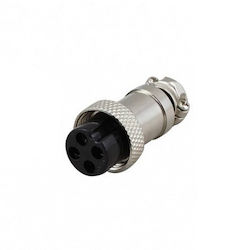 GX16 Connector 4PIN Female Circular Aviation Socket Plug (1τμχ) (#46422)