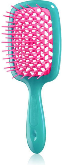 Janeke Superbrush Βούρτσα Μαλλιών Blue/Pink