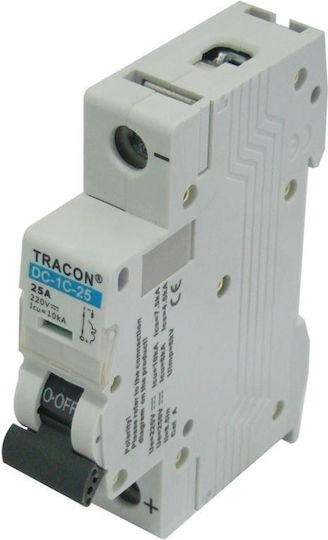 Tracon Electric Automatischer Schutzschalter 20A Einpolig AC/DC DC-1C-20