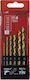 Dedra Set of 6 Drills HSS Titanium with Cylindrical Shank for Metal