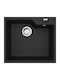 Franke Urban Ubg 610-56 Drop-In Küchenspüle aus Flüssiger Granit M56xB50cm Schwarze