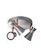 Kanlux Ceiling Mount Light Silver with Socket GU10