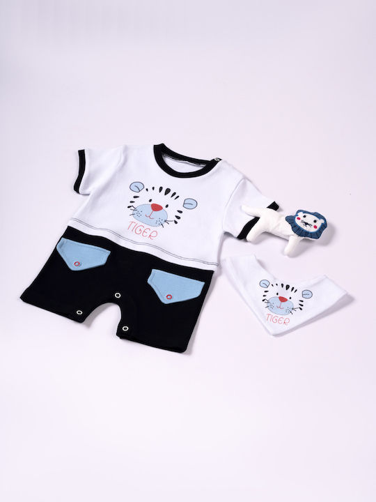 Evita Baby Bodysuit Set Short-Sleeved BLUE