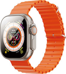 XO M9 Ultra Smartwatch με Παλμογράφο (Πορτοκαλί)