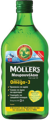 Moller's Cod Liver Oil Μουρουνέλαιο Κατάλληλο για Παιδιά 250ml Λεμόνι