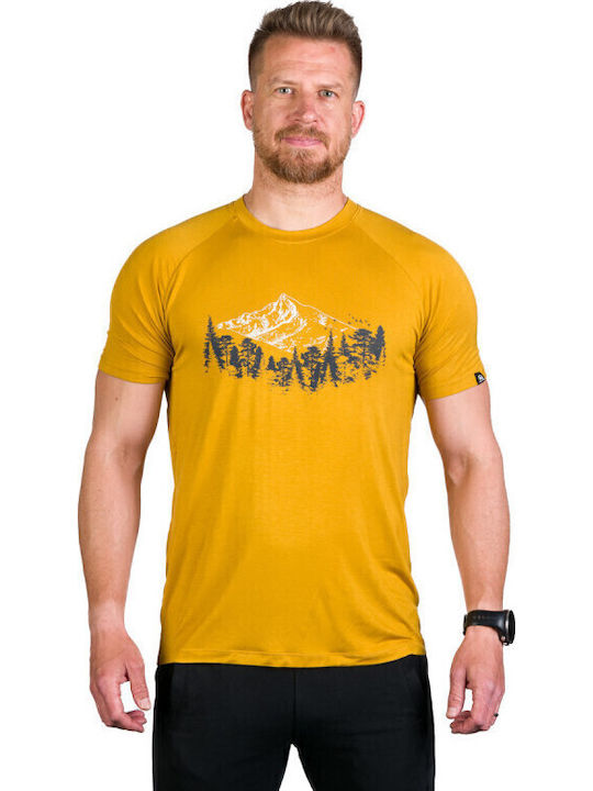 Northfinder Ανδρικό T-shirt Quick-drying Josh Goldenyellow