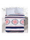Makis Tselios Home Compass Σετ Σεντόνια King Size με Λάστιχο 180x205+40εκ. Blue (4τμχ)