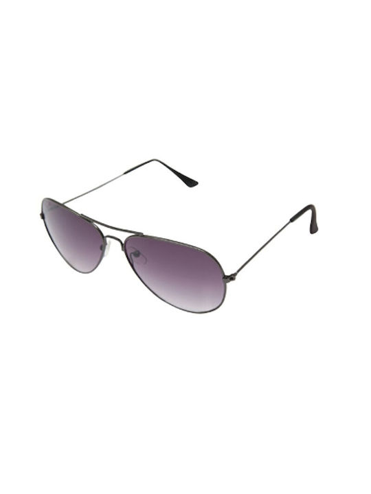 V-store Sunglasses with Black Metal Frame and Gray Gradient Lens 8888