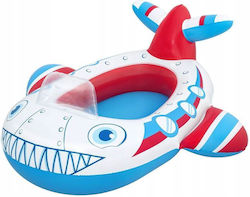Bestway Car Kids Inflatable Boat from 3 years 110x97cm Light Blue Shark Boat