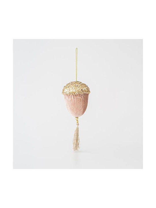 Hanging Pine Plastic Gold with Glitter 20cm