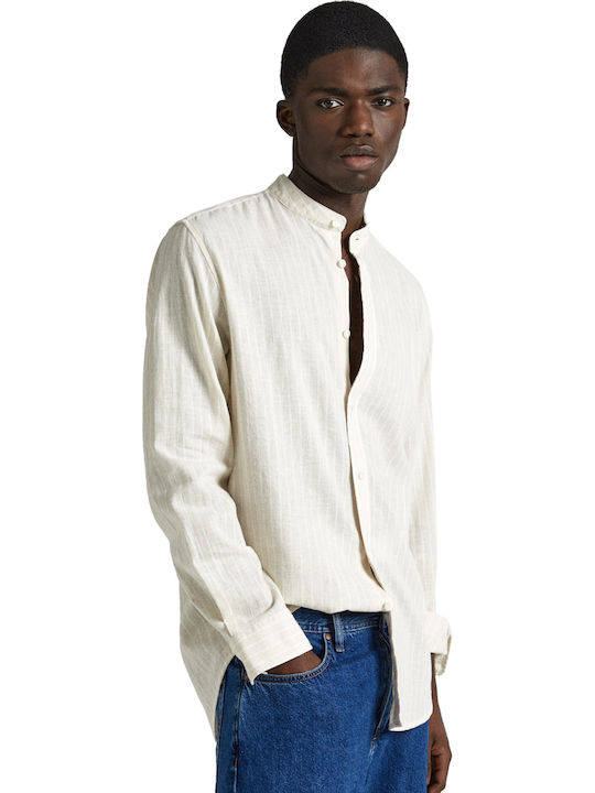 Pepe Jeans Pamphill Linen Shirt 839 Base Beige
