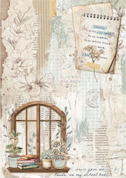 Decoupage Rice Paper Stamperia 21x29cm A4 Secre...