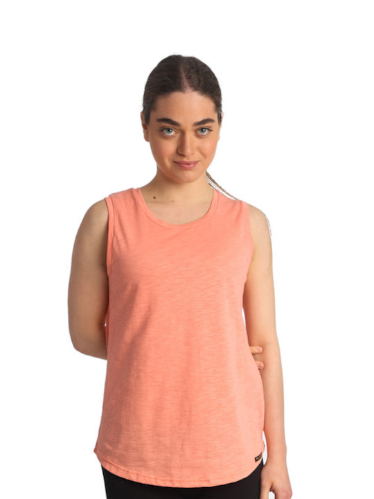 Paco & Co Damen Bluse Ärmellos Orange