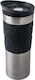 Relags Glas Thermosflasche Rostfreier Stahl BPA Frei 450ml Basic Nature mit Handgriff