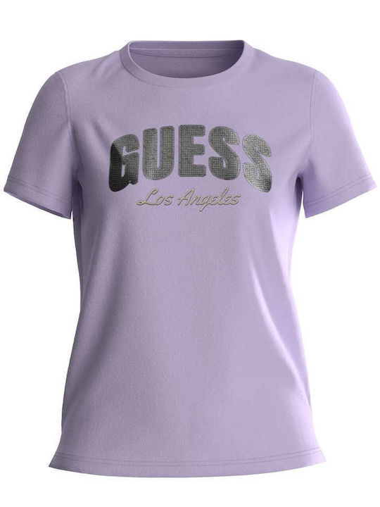 Guess Γυναικεία Μπλούζα Light Lilac