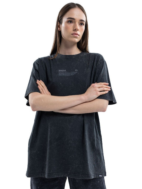 District75 Damen Sportlich T-shirt Black