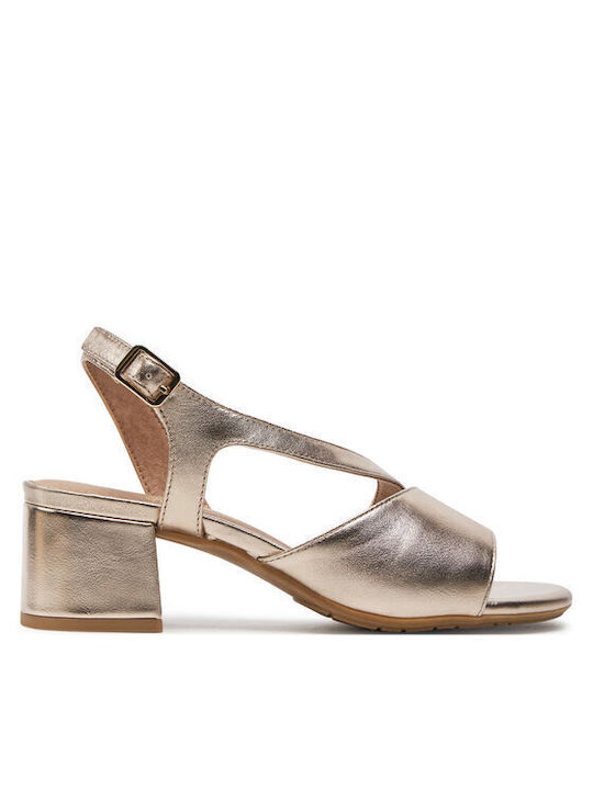 Jana Damen Sandalen in Gold Farbe