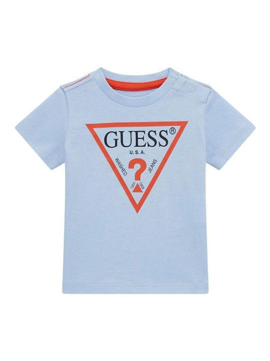 Guess Kids' Blouse Short Sleeve Blue