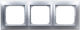 Ospel Switch Frame in Silver Color R-3Y/18