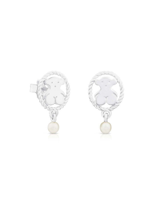 Tous Earrings from Silver with Pearls