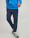 Trousers Elastic in Tapered Line Navy Blazer