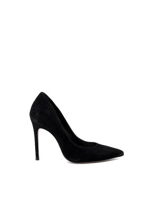 Schutz Leather Pointed Toe Black High Heels