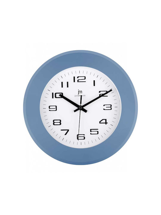 Justaminute Wall Clock Plastic Light Blue