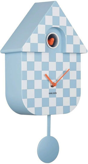 Karlsson Cuckoo Стенен часовник Пластмаса Бял 8.5x40.5см