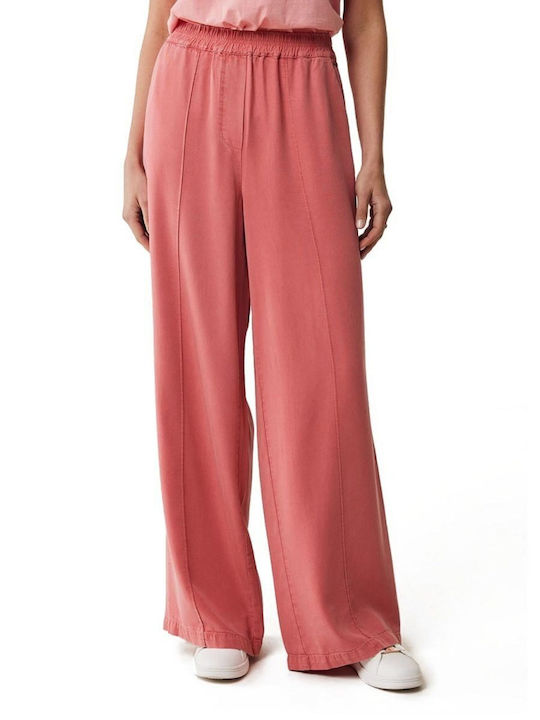 Mexx Women's Fabric Trousers Coral