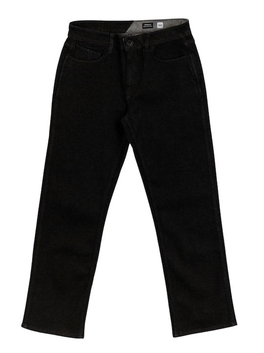 Volcom Men's Jeans Pants in Tapered Line Black