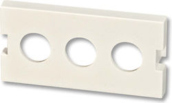3 Module Ports To Keystone Linda 60530 Wall-mounted Frame Modules 4 Units