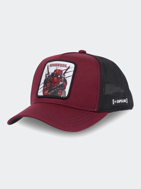 Capslab Deadpool Καπέλο Γυναικείο Jockey Κόκκινο
