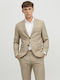 Jack & Jones Men's Winter Suit Jacket Slim Fit Beige