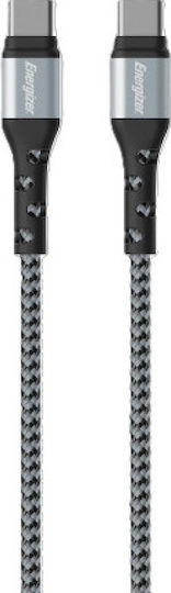 Energizer Regular USB 2.0 Cablu USB-C bărbătesc - USB-C Argintiu 2m (C521CKSL)