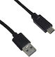 MSonic Cablu USB 2.0 USB-C Masculin - USB-A Negru 1m MLU536
