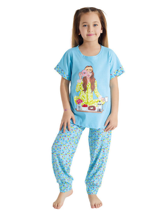 PijaMood Pijama pentru copii De vară Blue