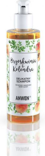 Anwen Peach & Coriander Ξηρό Σαμπουάν για το Ευαίσθητο Τριχωτό για Εύθραυστα Μαλλιά 200ml