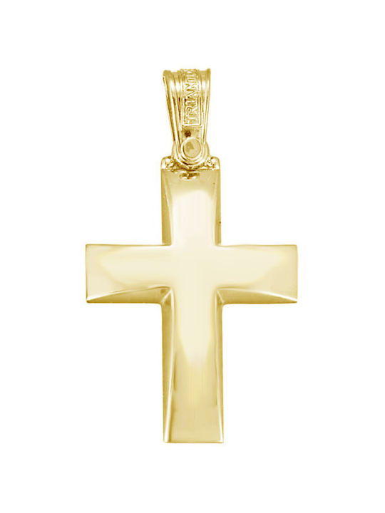 Triantos Gold Kreuz 14K mit Kette